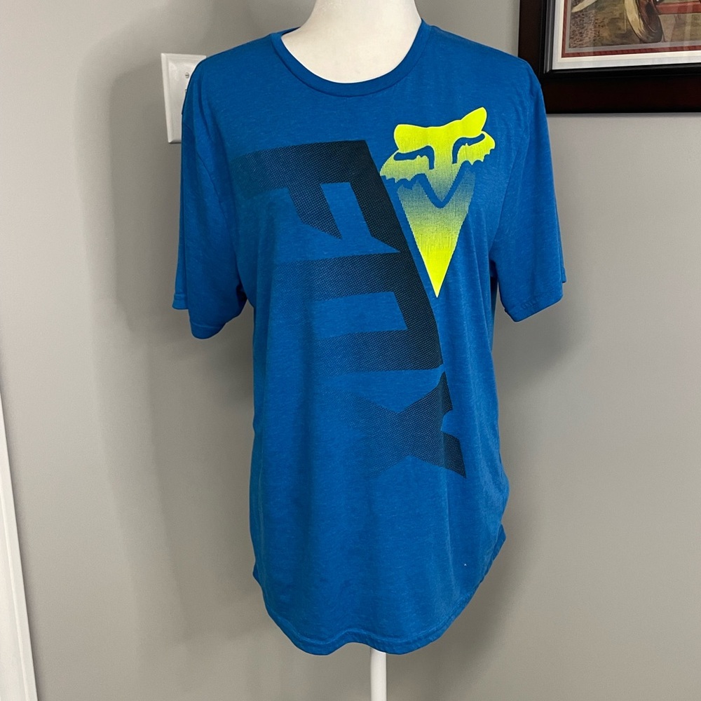 FOX Racing Tech mens short sleeve tshirt royal blue size Large motocross